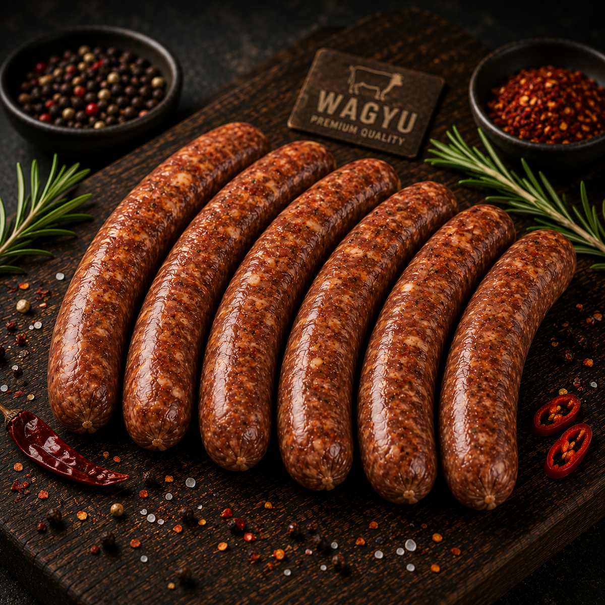 Wagyu - Spicy Sausages - 6 pack (frozen)