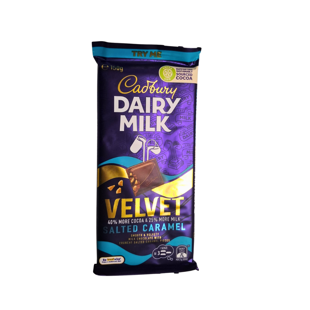 Cadbury 150g slab - Velvet Salted Caramel