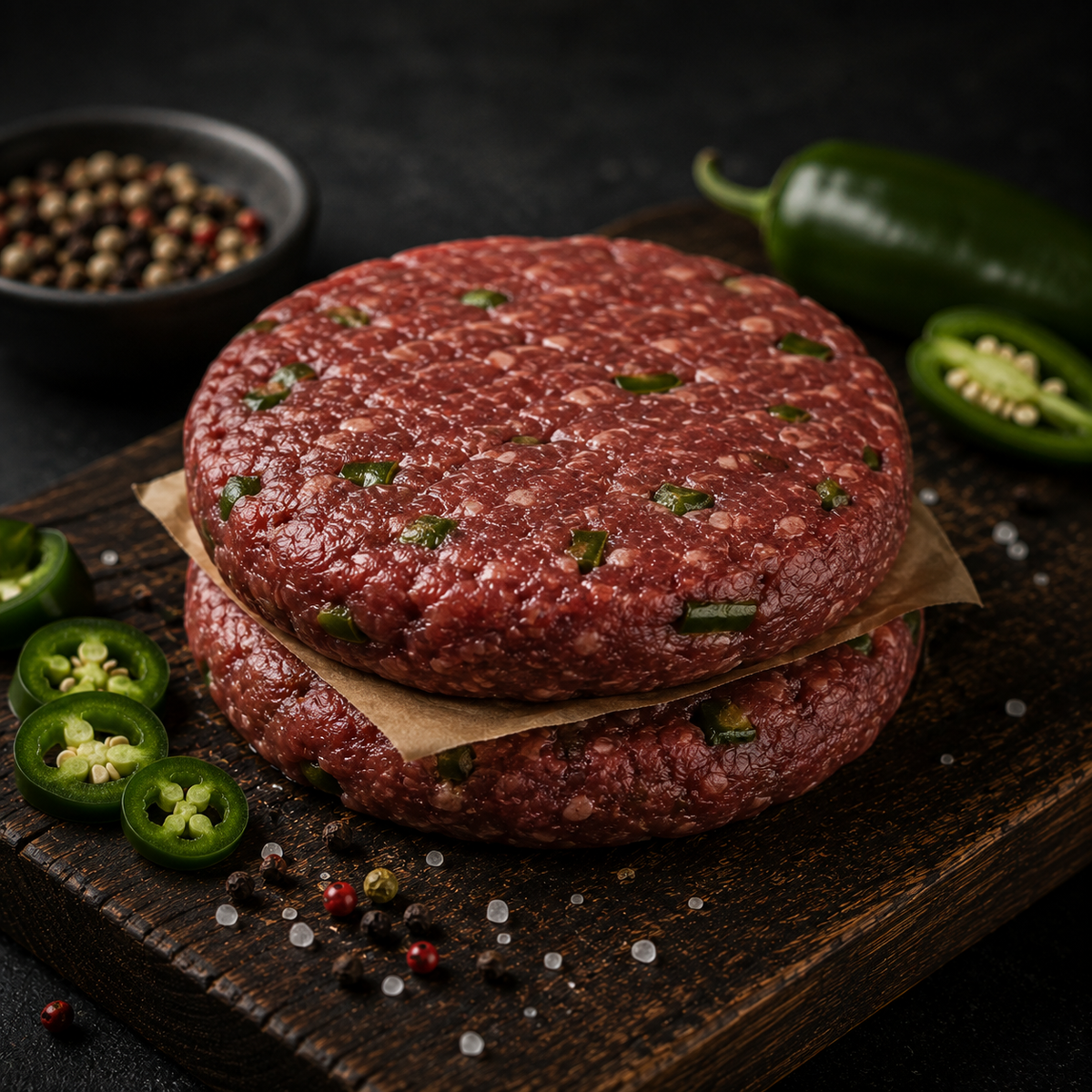 Kangaroo - Burgers w/ Jalapeno - 2x114g (frozen)