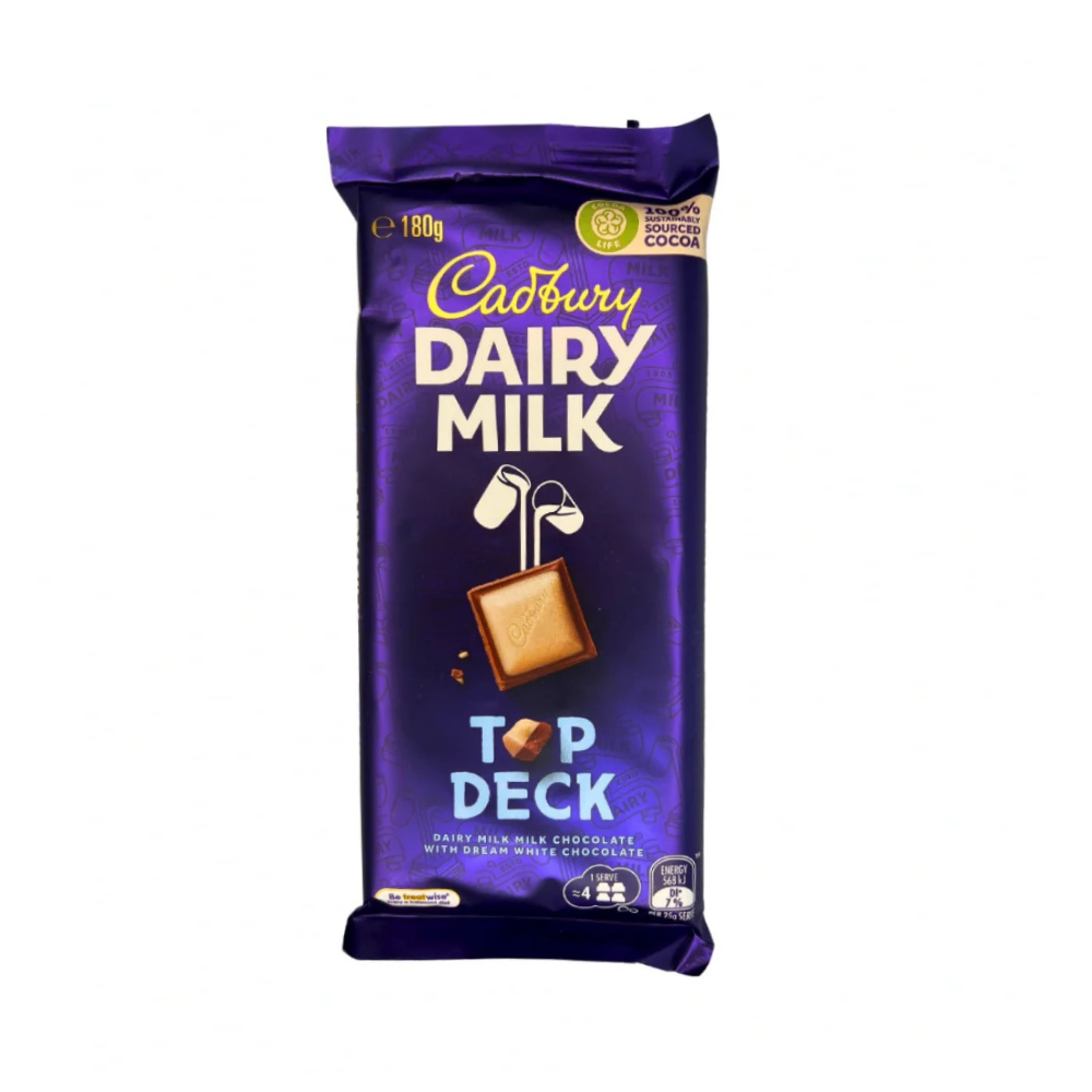 Cadbury 180g slab - Top Deck (Aus)